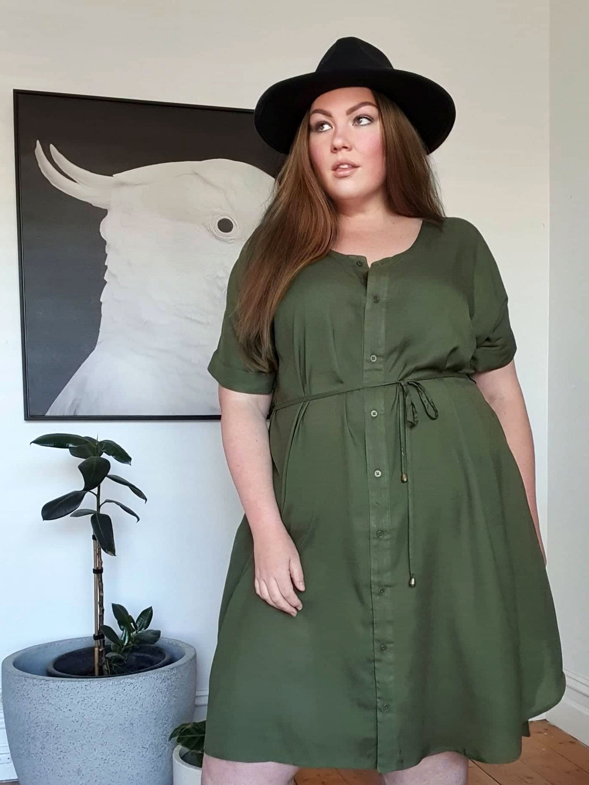 Greta Shirt Dress // Khaki