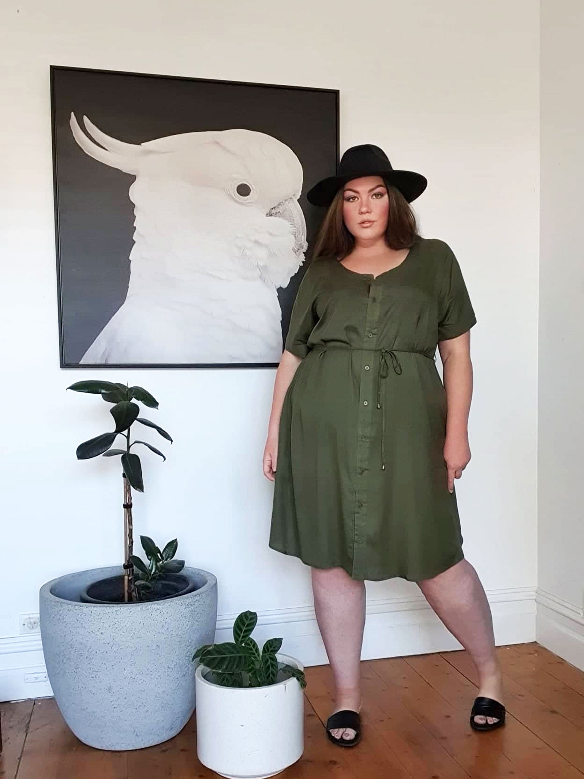 Greta Shirt Dress // Khaki