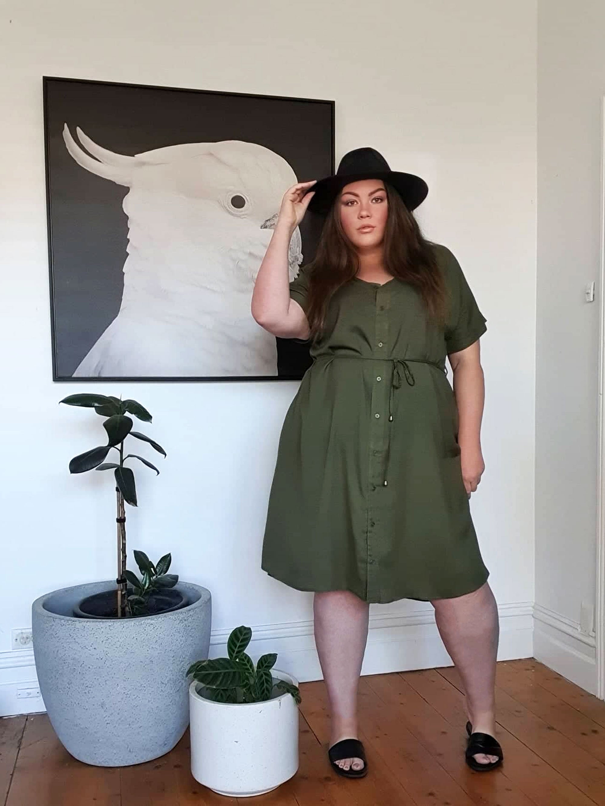 Greta Shirt Dress // Khaki