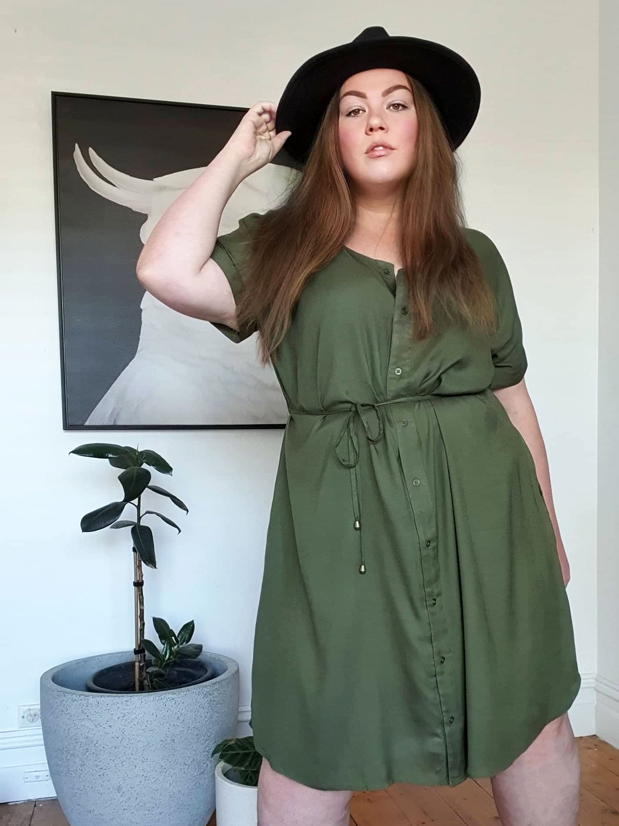 Greta Shirt Dress // Khaki