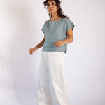 Josiane Top - Seafoam Light Linen
