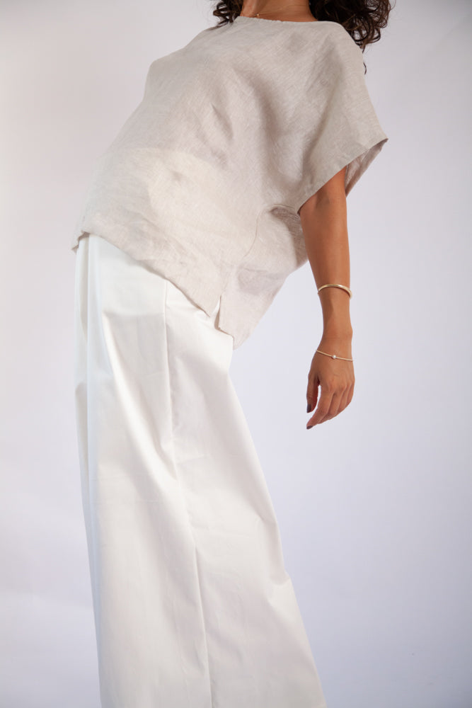 Josiane Top - Natural Linen