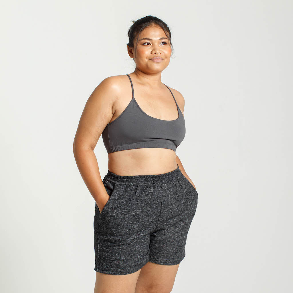 Cropped Cami | Charcoal