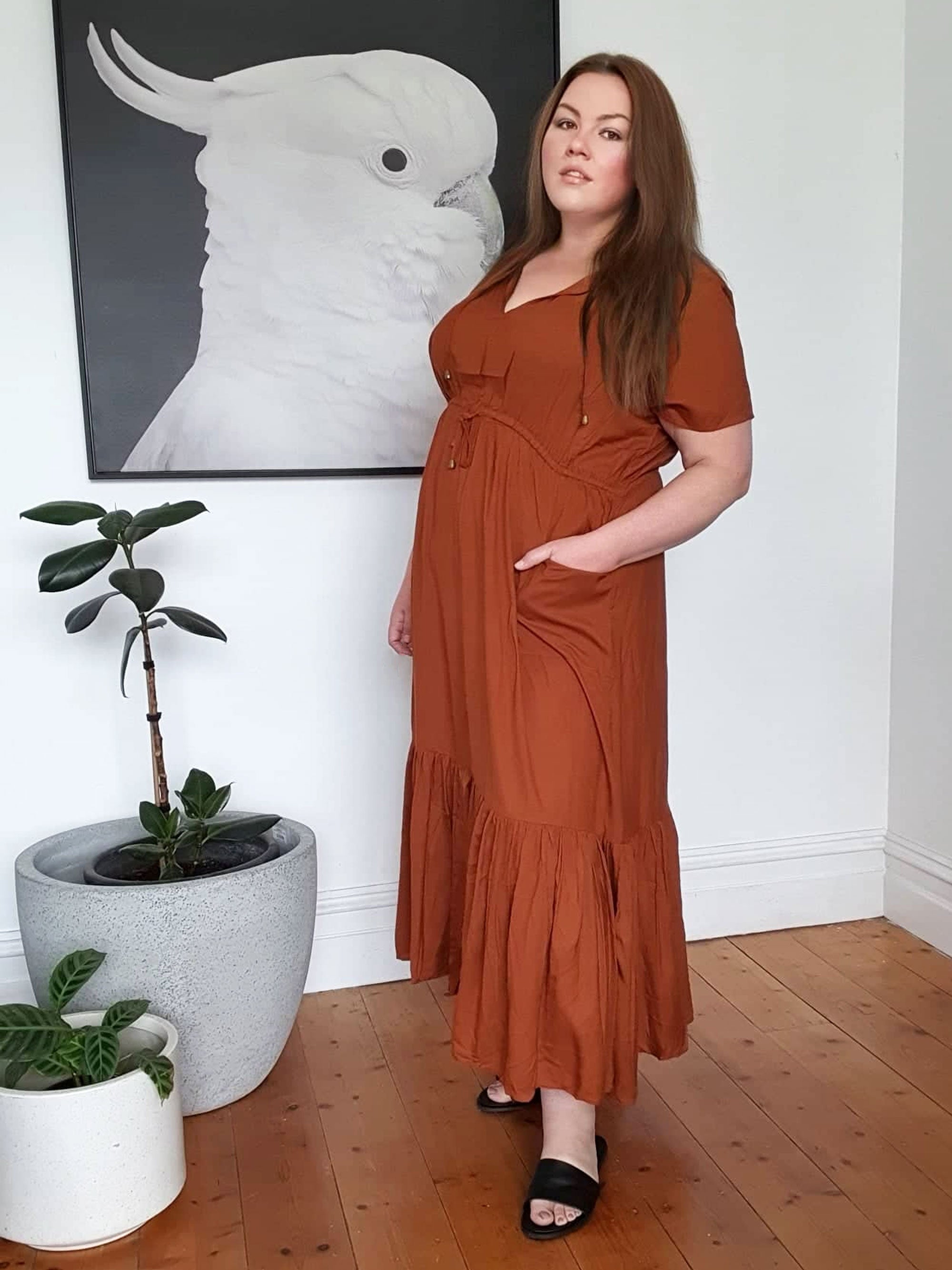 Tropical Maxi Dress // Cinnamon