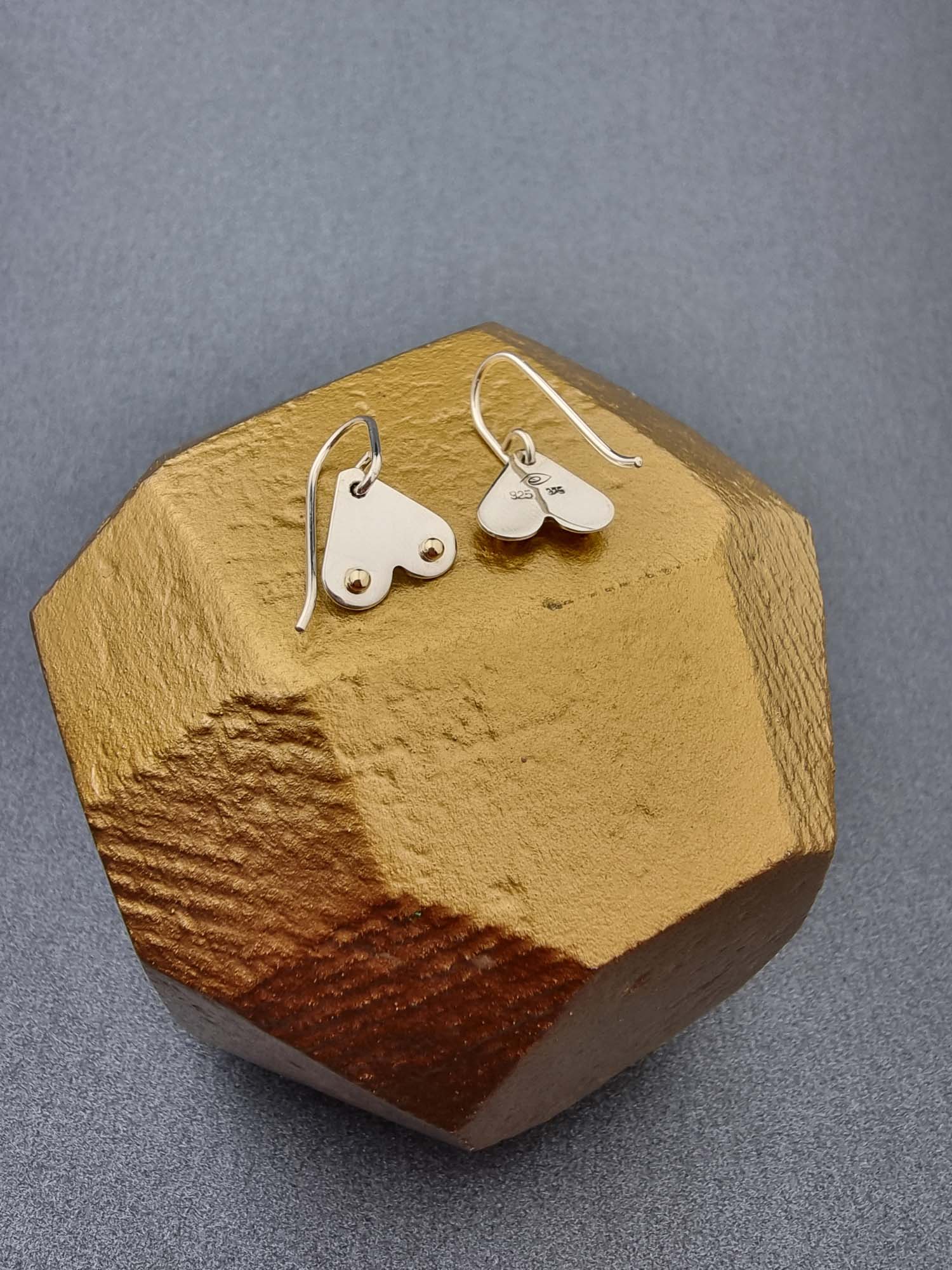 A BREAST FRIENDS - gold & silver hook earrings-Erin K Jewellery-stride