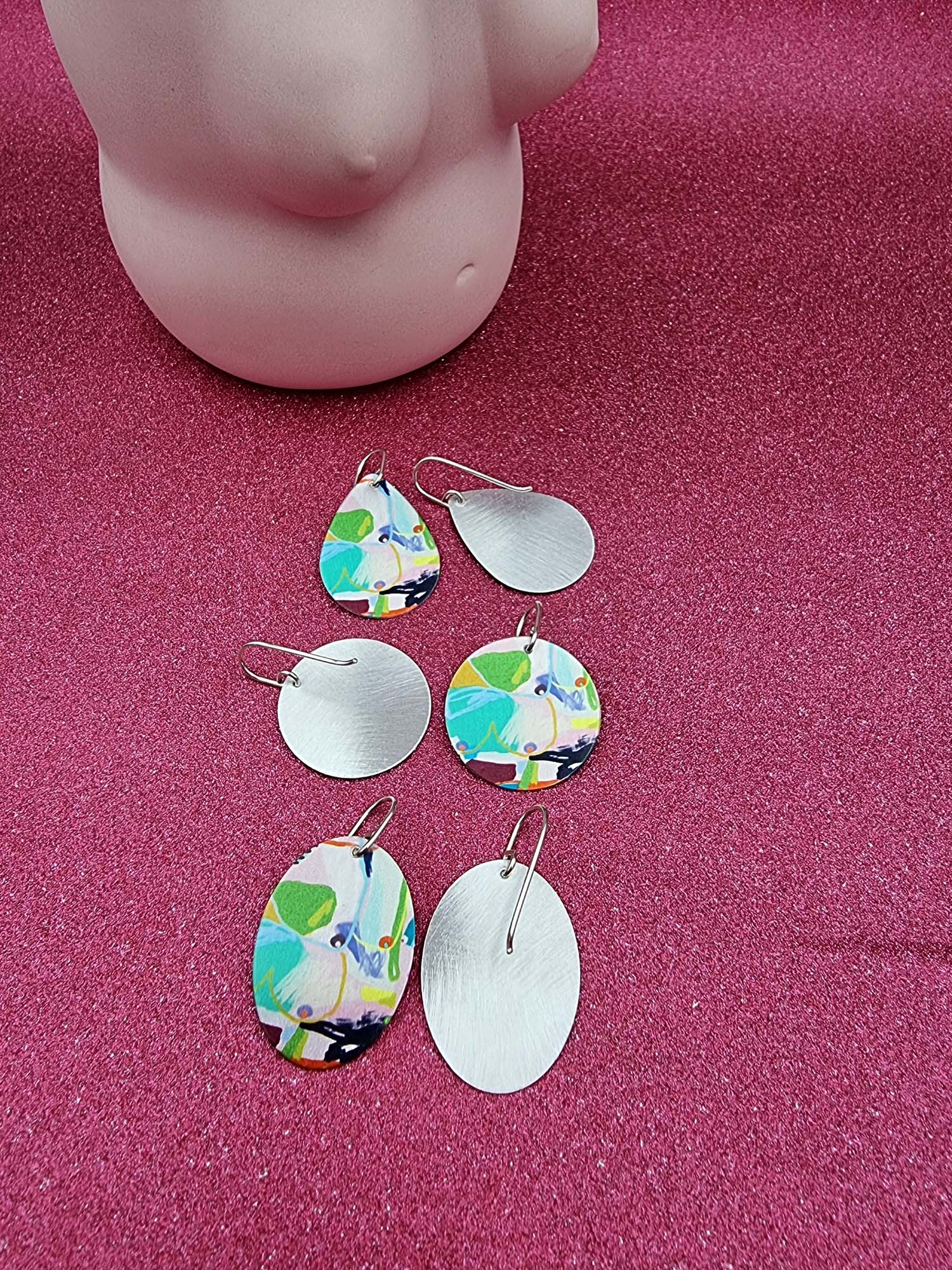 A BREAST FRIENDS - shape earrings #1-Erin K Jewellery-stride