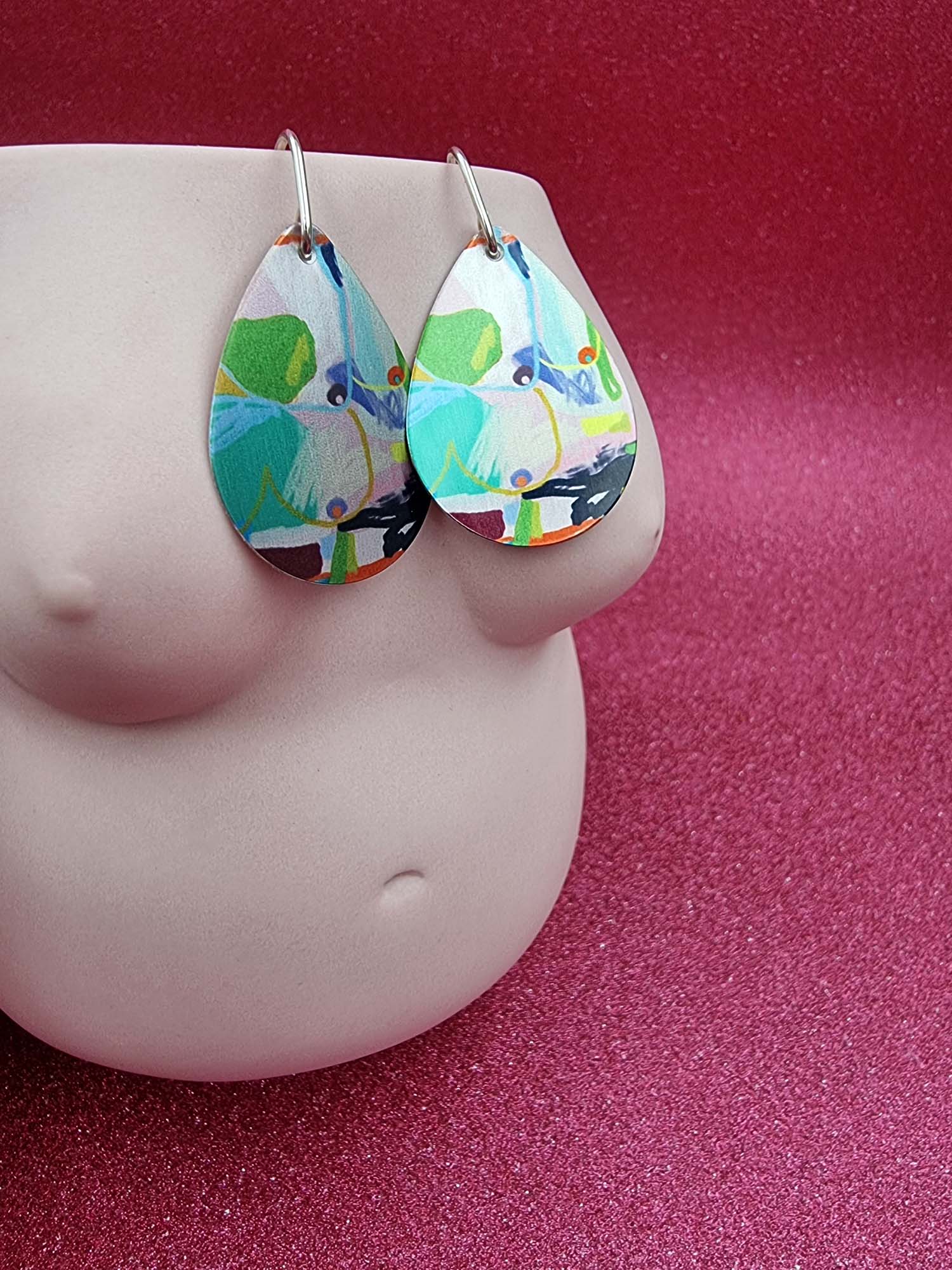 A BREAST FRIENDS - shape earrings #1-Erin K Jewellery-stride