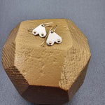 A BREAST FRIENDS - silver with 9ct gold hook earrings-Erin K Jewellery-stride