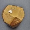 A BREAST FRIENDS - silver with 9ct gold necklace-Erin K Jewellery-stride