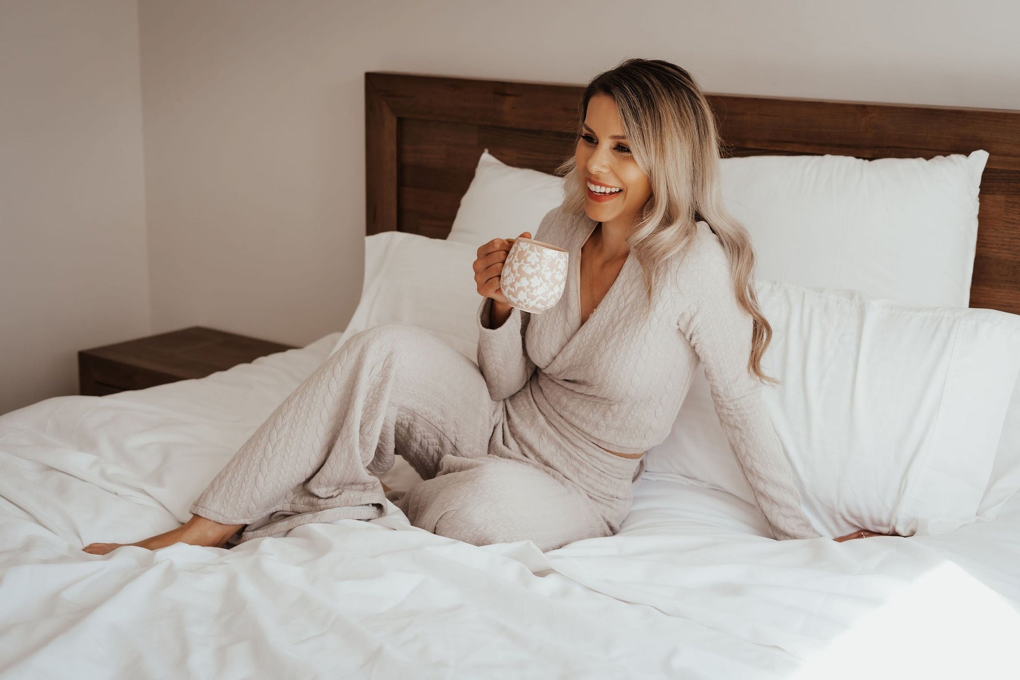 Alaska Long Sleeve Knit Wrap Top-Lazy Girl Lingerie-stride