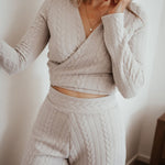 Alaska Long Sleeve Knit Wrap Top-Lazy Girl Lingerie-stride