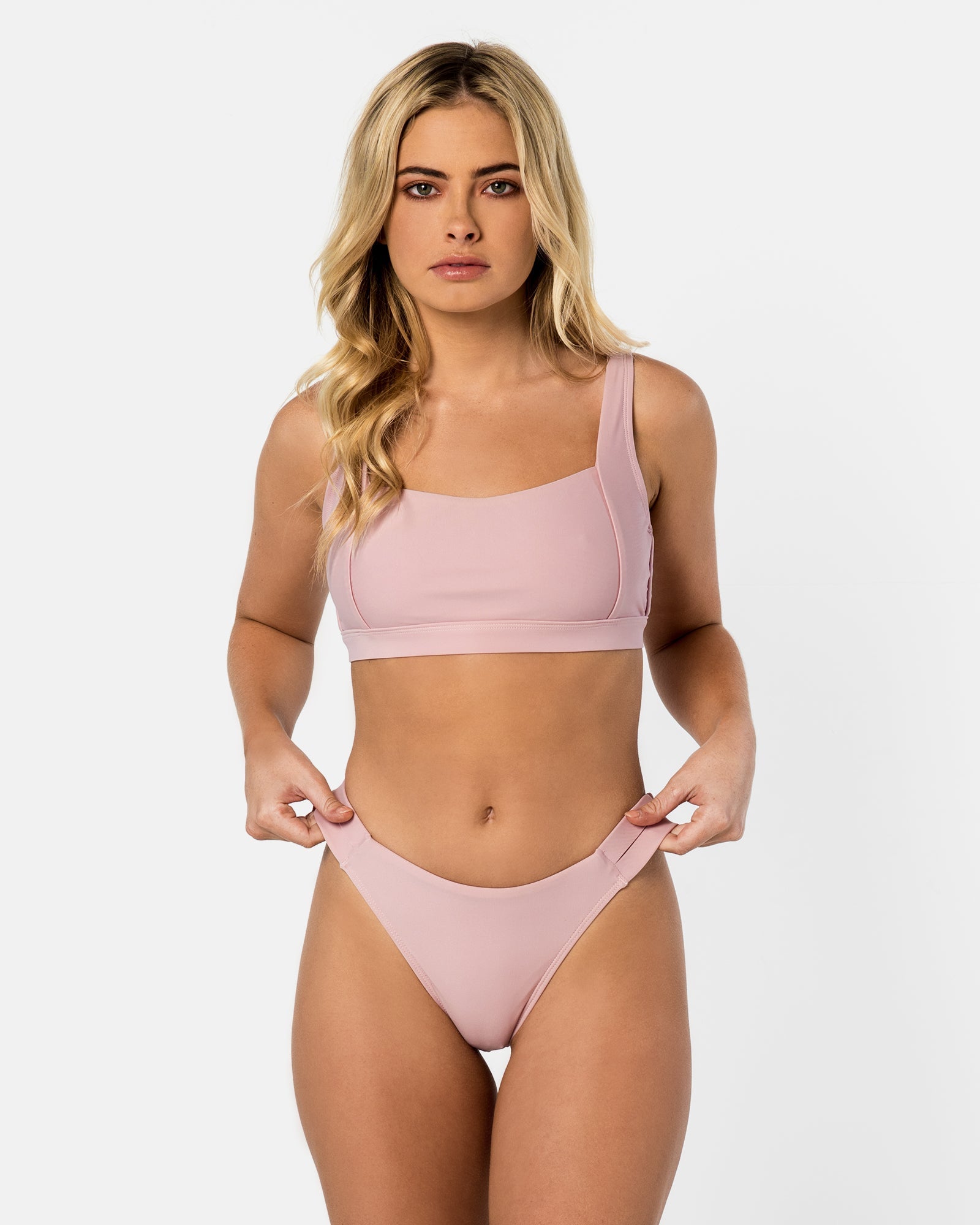 Amalfi Pink Lychee Crop Top-Cali Rae-stride