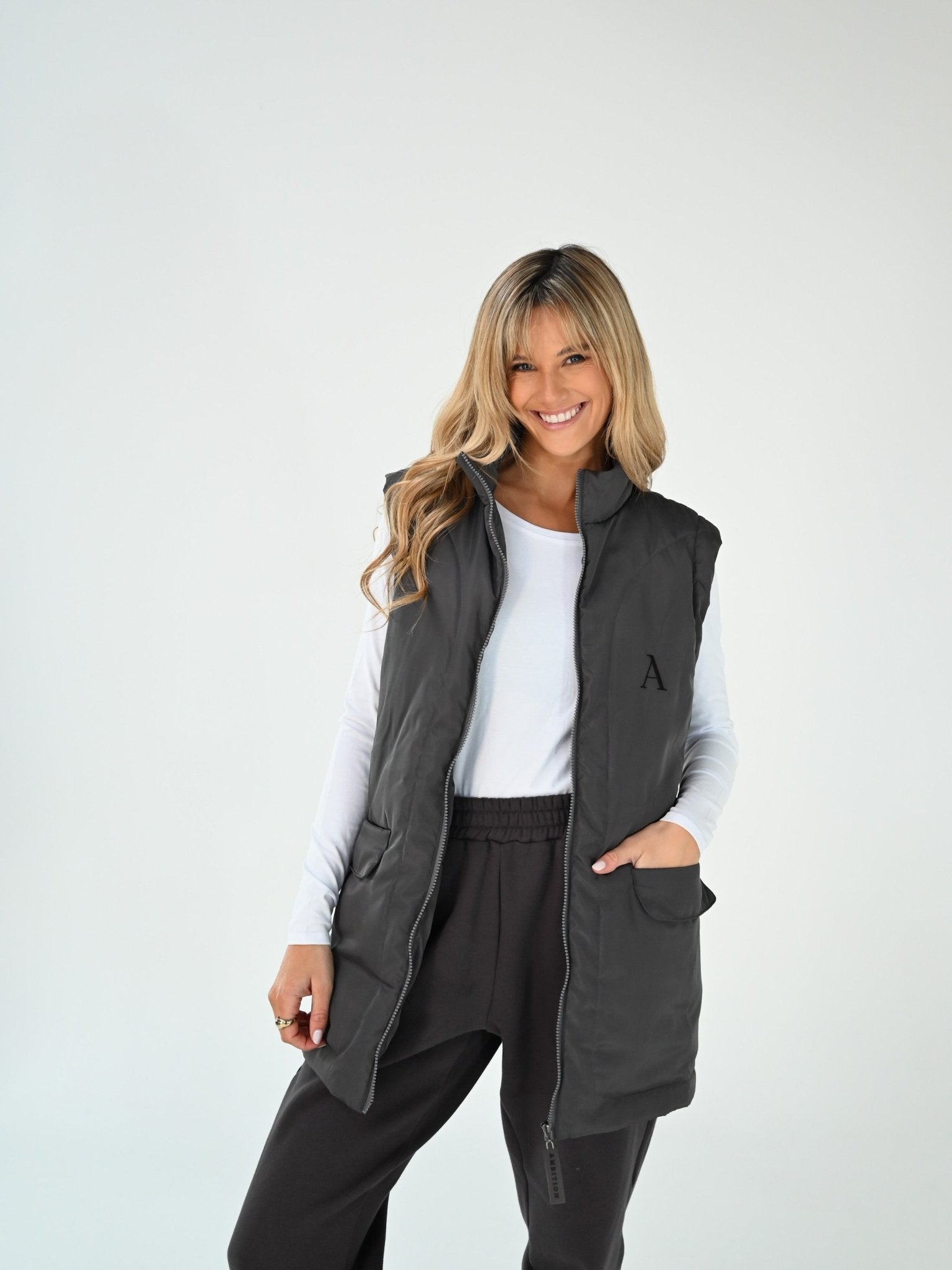AMBITION PUFFER VEST-Ambition The Label-stride
