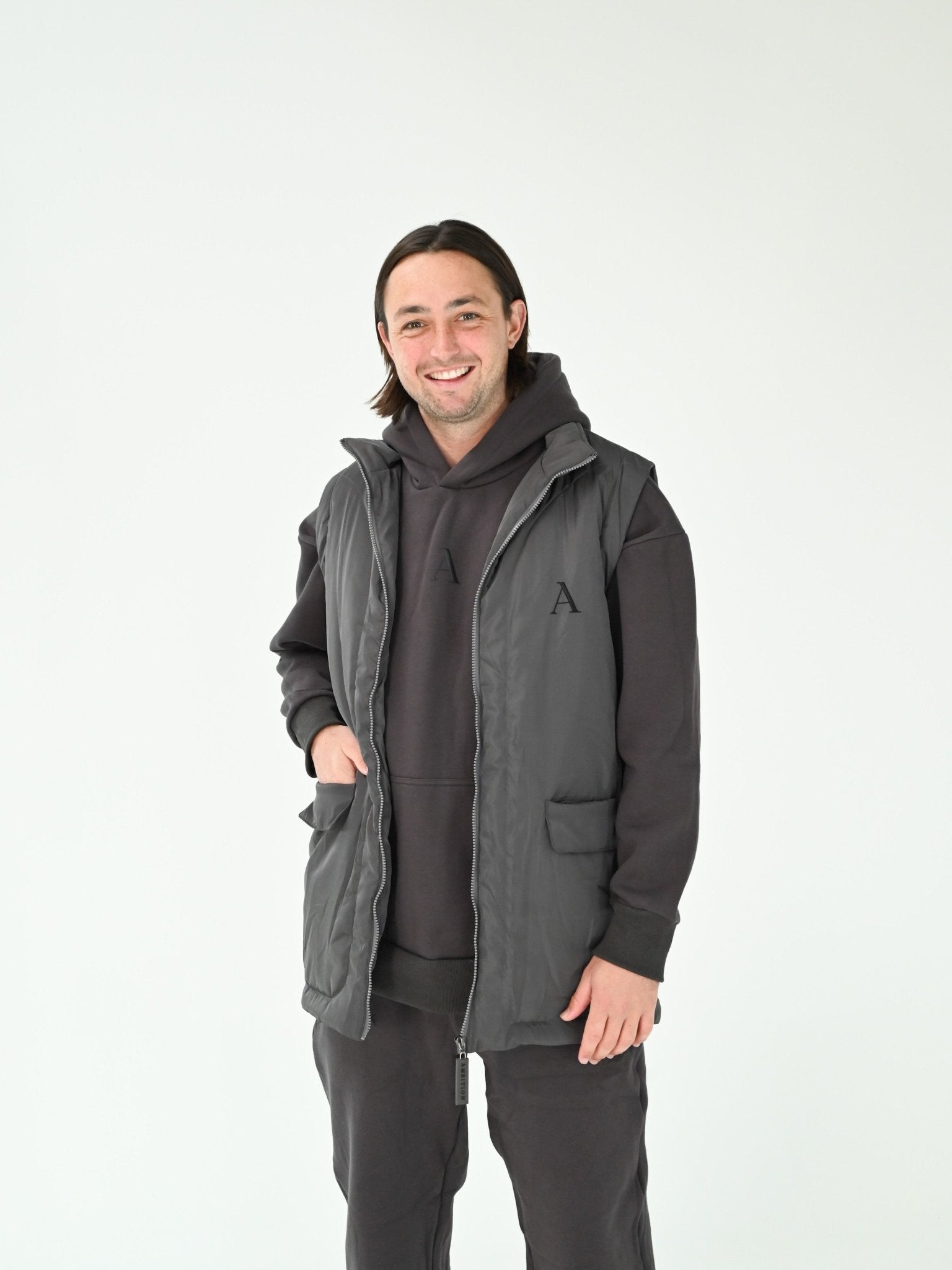 AMBITION PUFFER VEST-Ambition The Label-stride