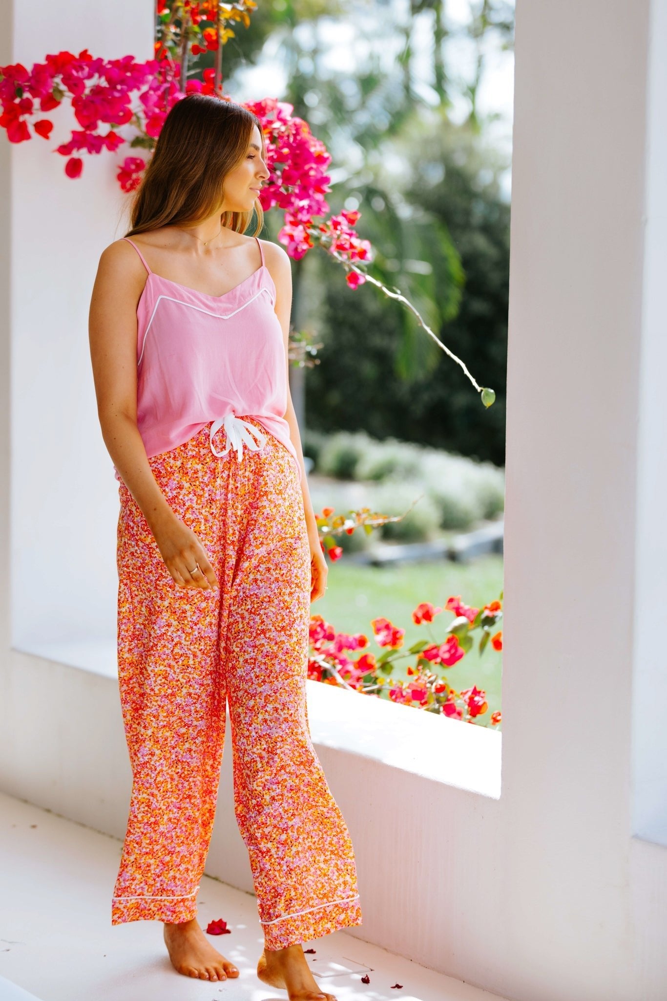 Amelie Long Pant - Ditsy Floral-Brighton Lane-stride