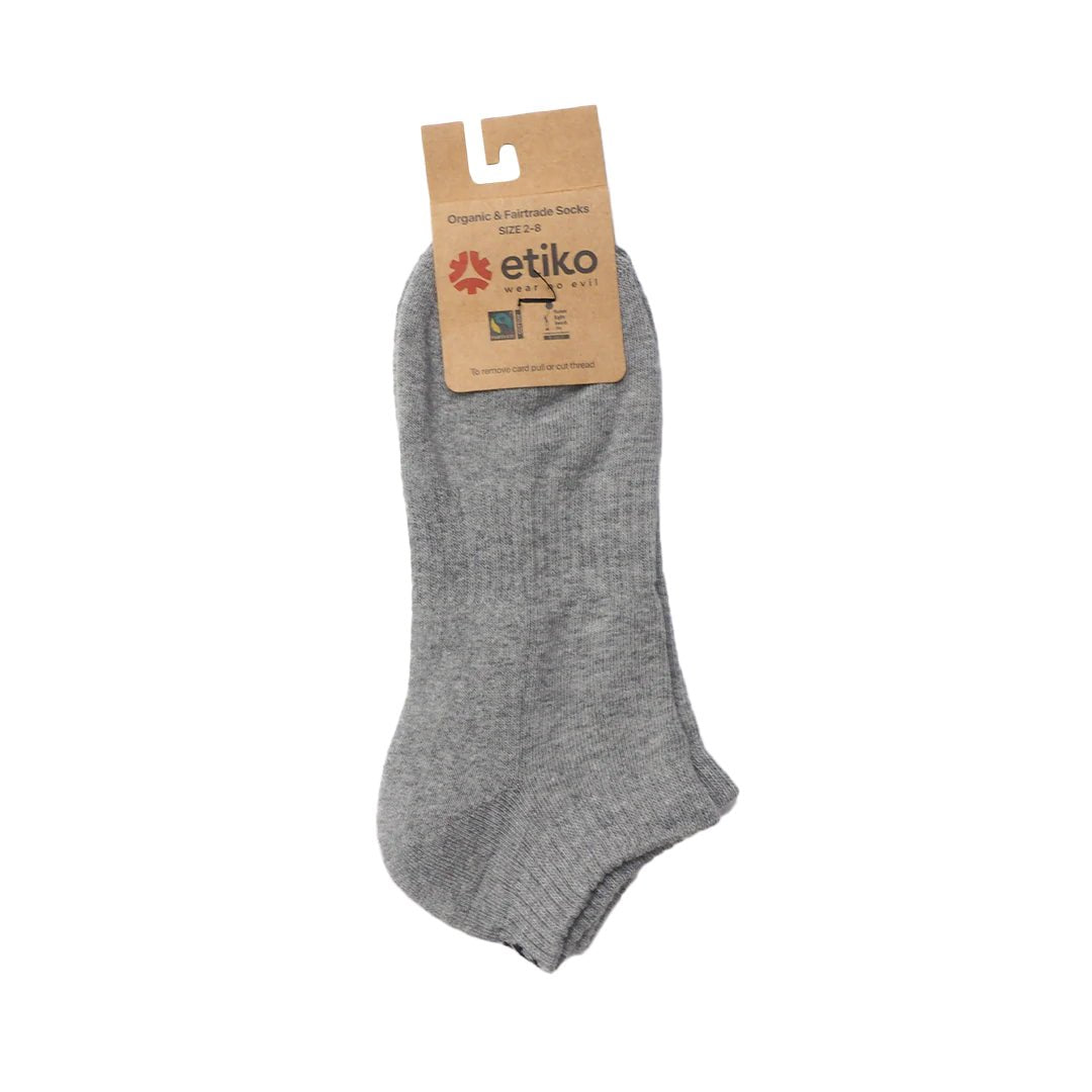 Ankle Socks, Grey-Etiko-stride