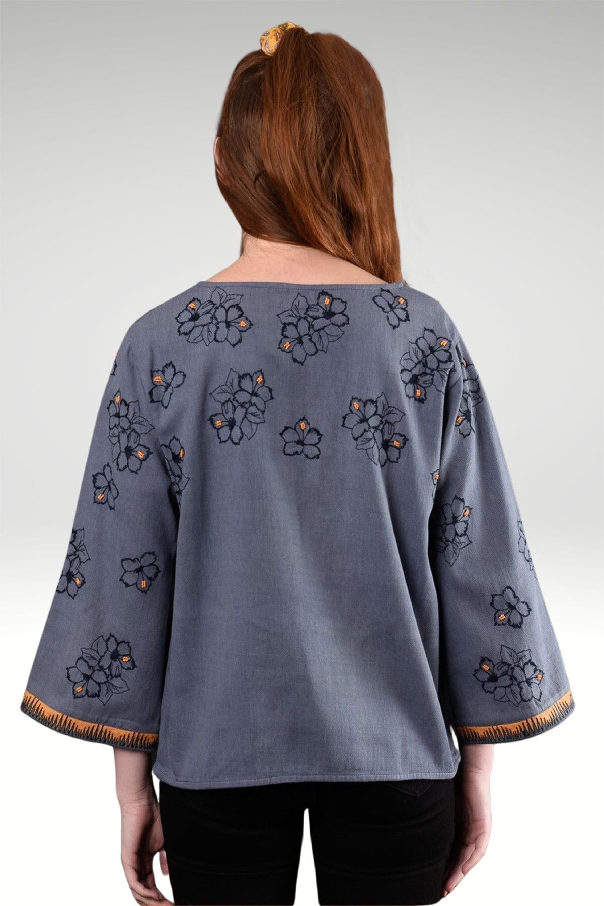 ARABELLA FLORAL EMBROIDERED TOP-Zoha-stride