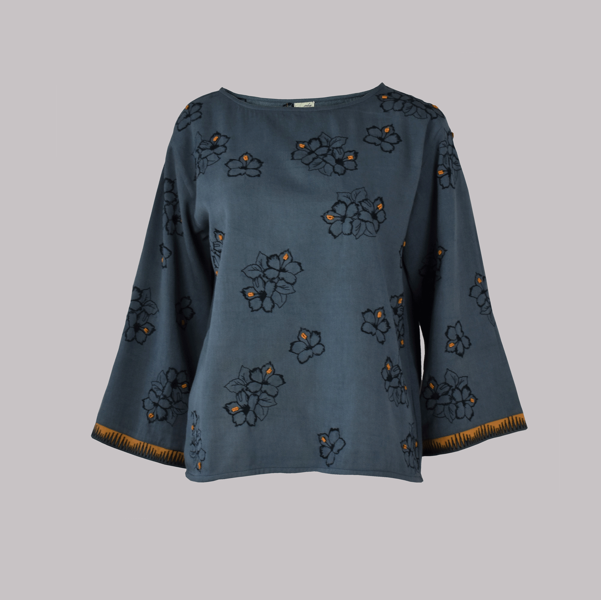 ARABELLA FLORAL EMBROIDERED TOP-Zoha-stride