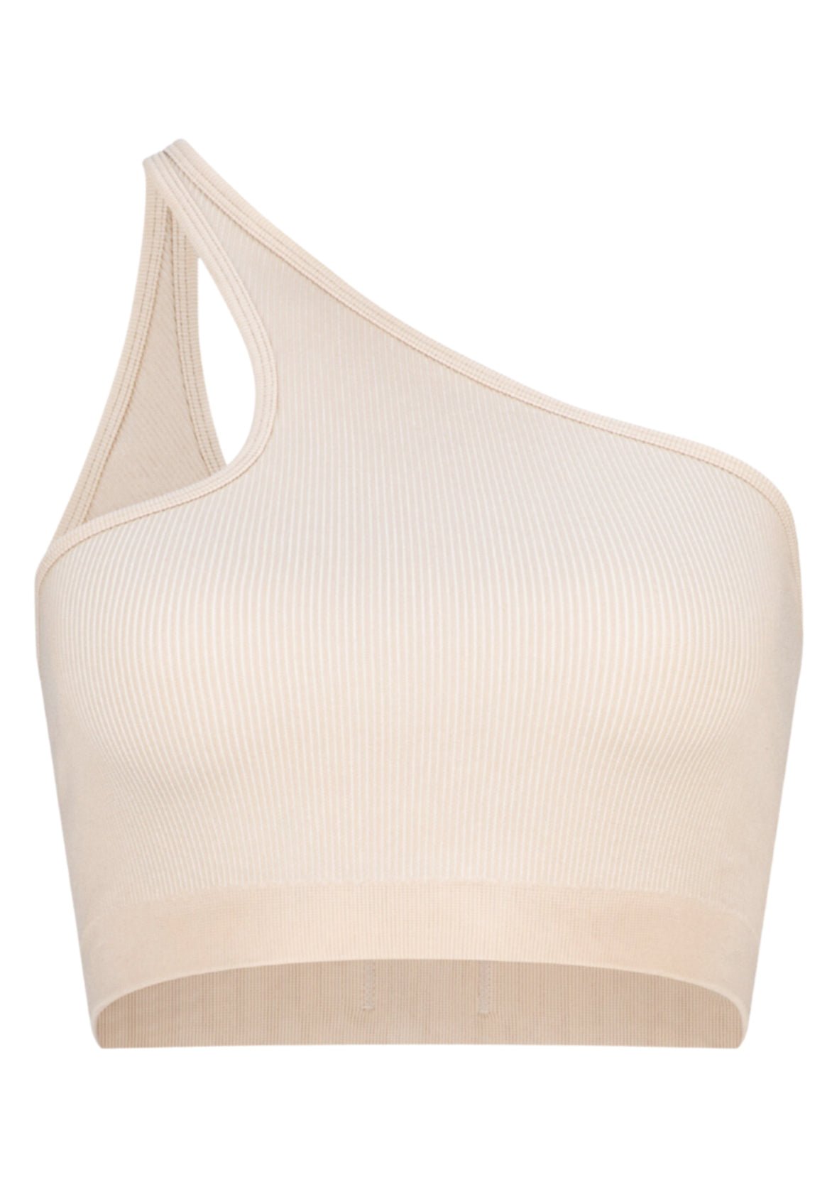 Asymmetric One Shoulder Crop - Chalk-Pinky & Kamal-stride