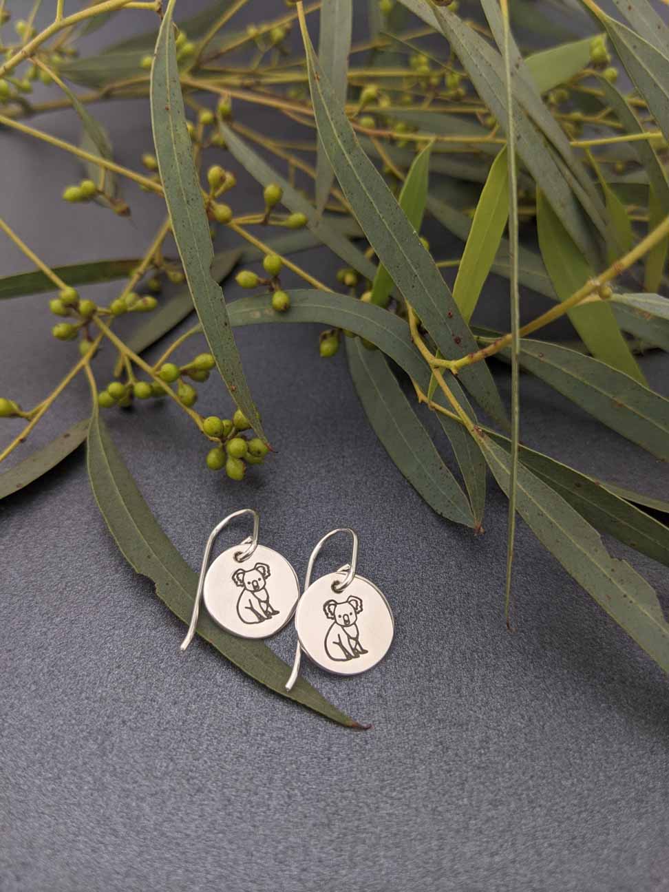 AUSTRALIANA - Koala earrings-Erin K Jewellery-stride