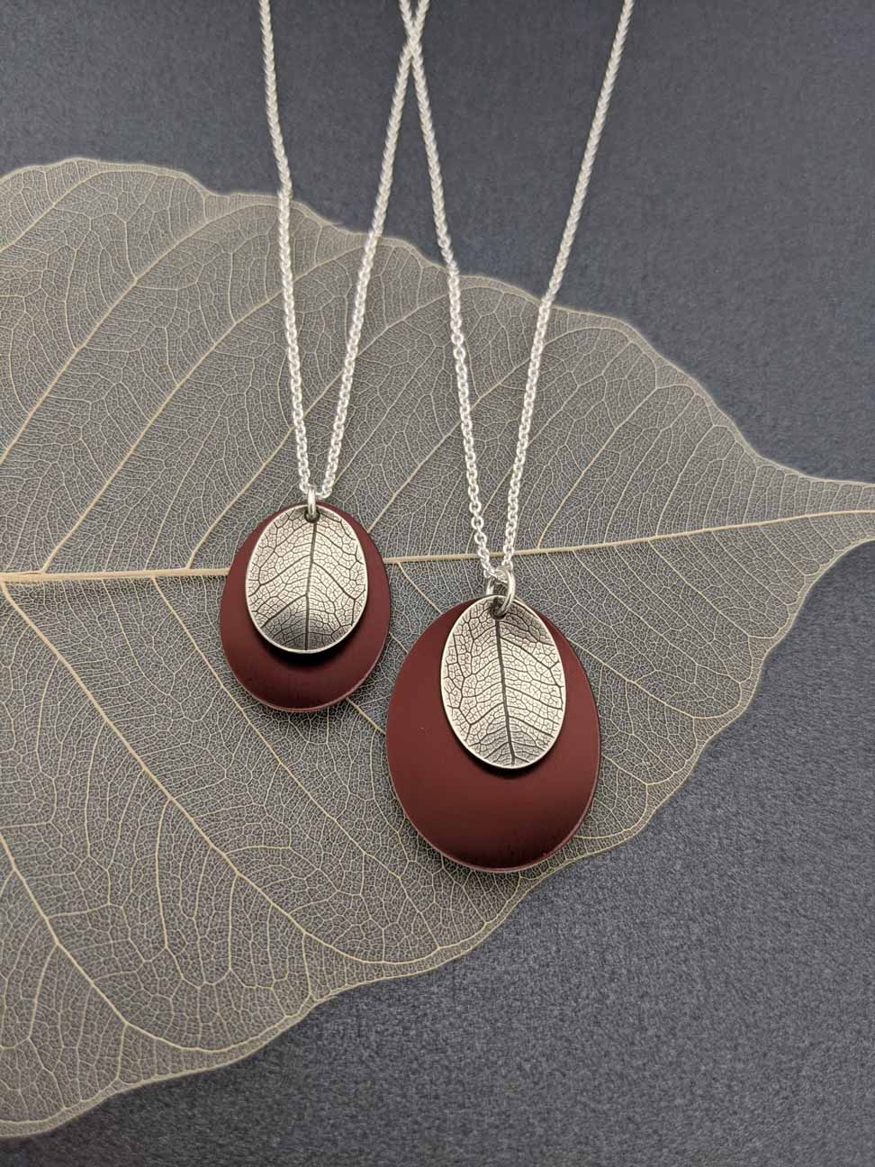 AUTUMN - long leaf necklace-Erin K Jewellery-stride