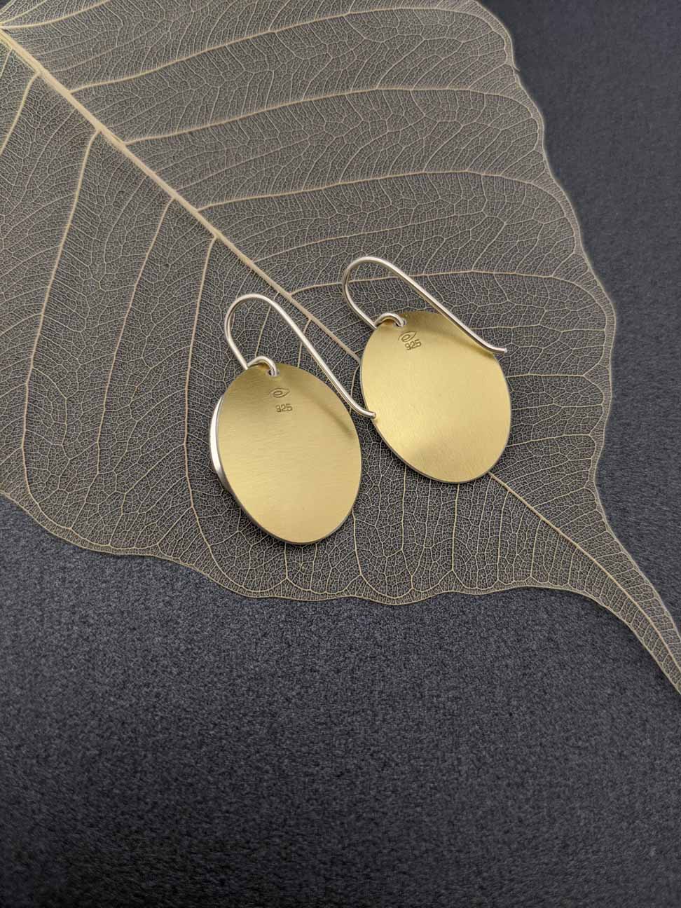 AUTUMN - small leaf earrings-Erin K Jewellery-stride