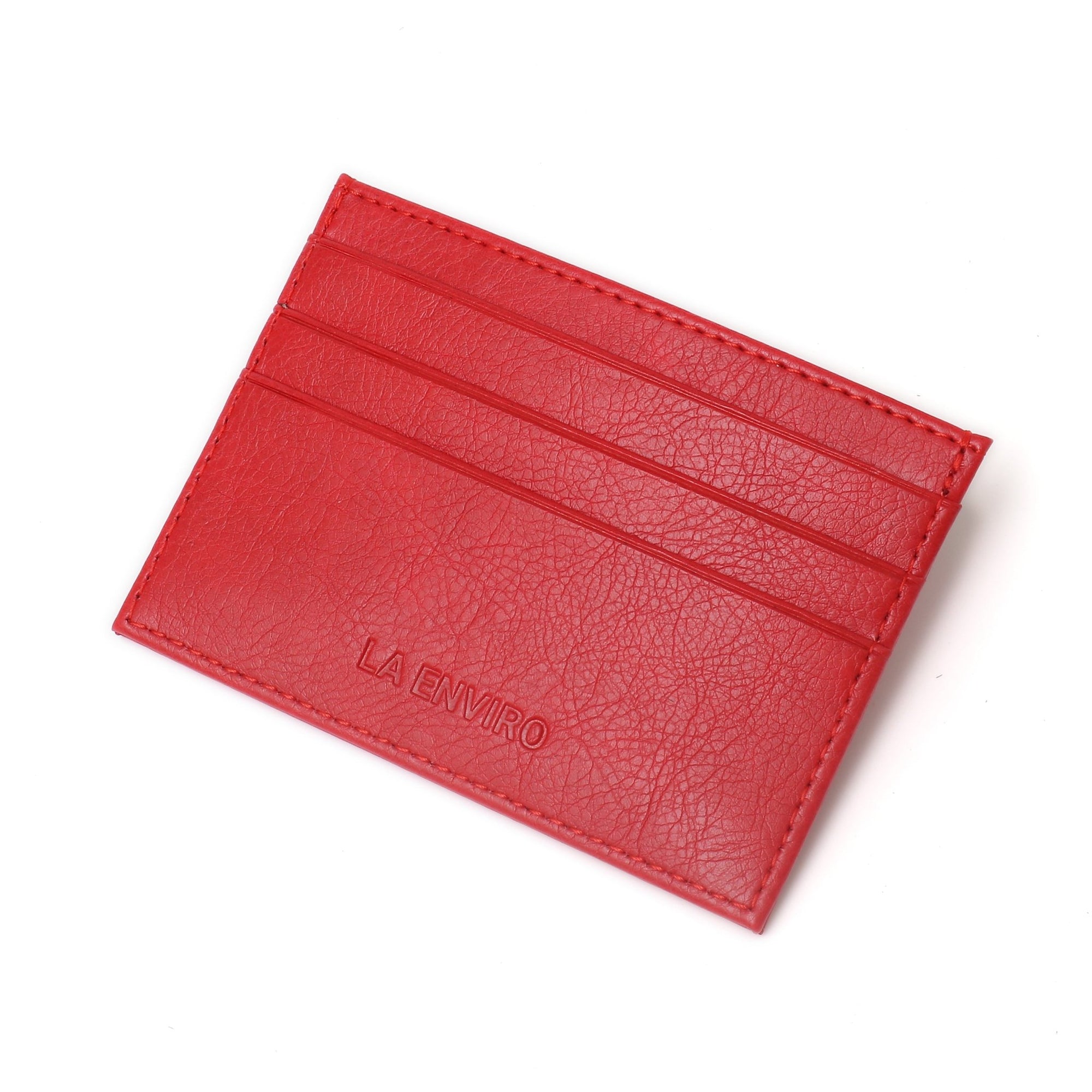 AVOCA MINIMALIST UNISEX CARD HOLDER I RED-La Enviro-stride