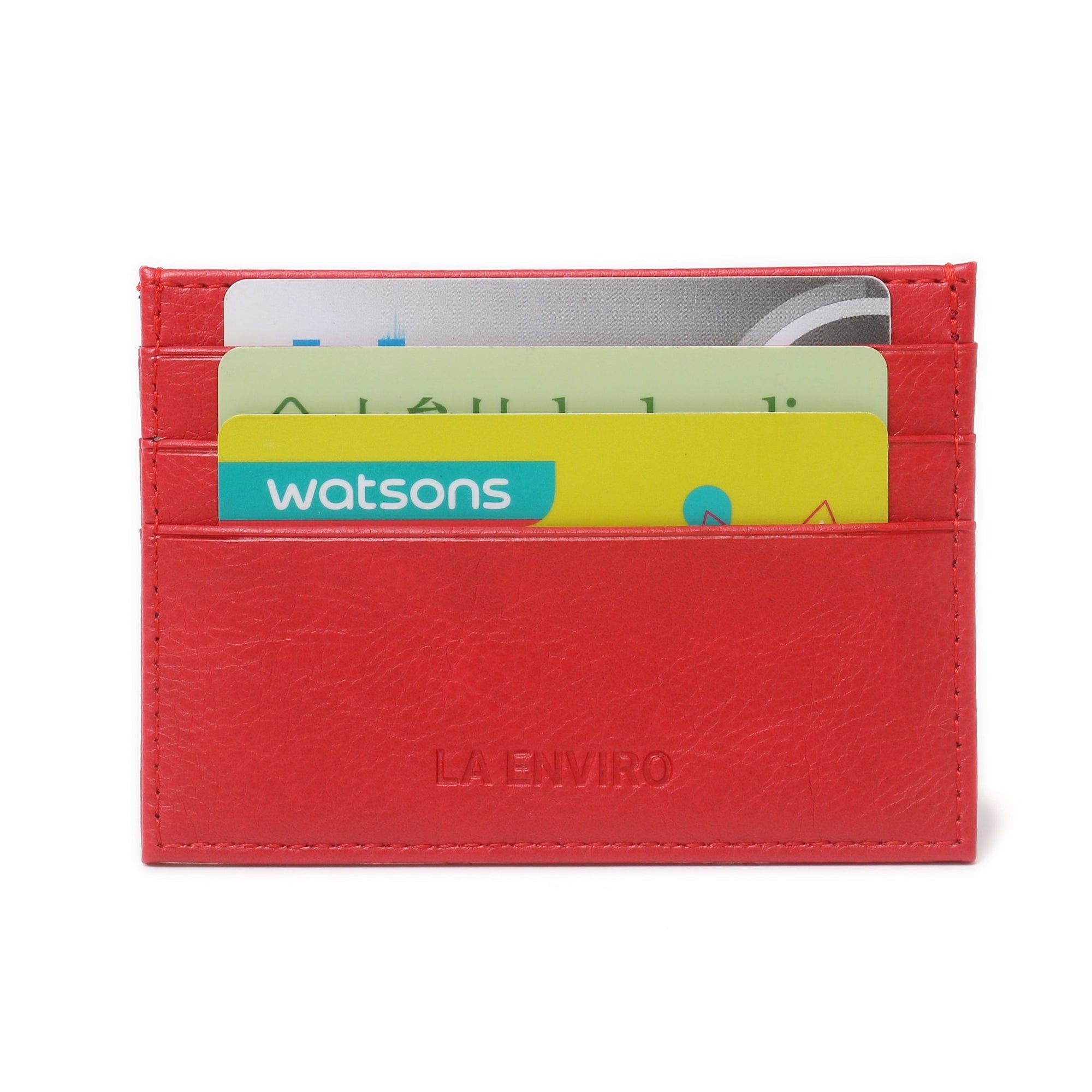 AVOCA MINIMALIST UNISEX CARD HOLDER I RED-La Enviro-stride