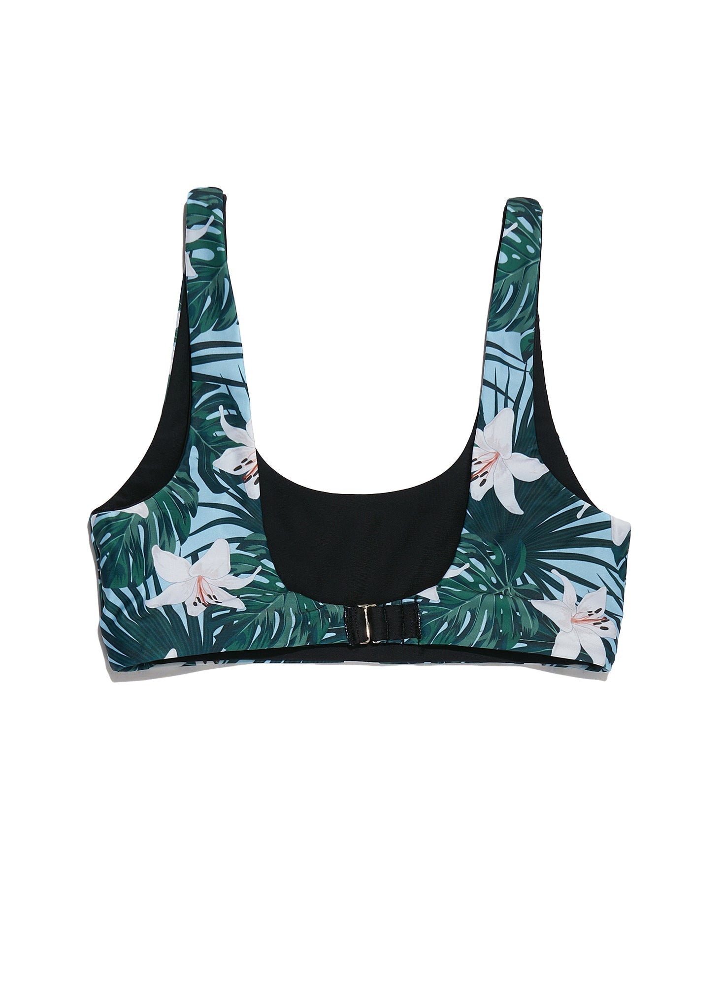 Ayla Black/Midday Jungle Print Reversible Crop Top-Yindi & Salt-stride