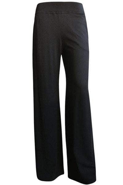 BAMBOO PERFECT PALAZZO PANTS - BLACK-Tluxe-stride