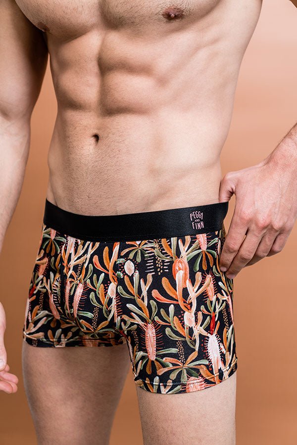 Bamboo Underwear - Grass Tree Black-Peggy & Finn-stride