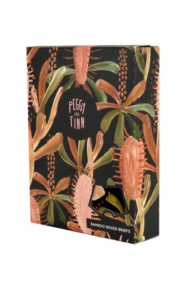 Bamboo Underwear - Grass Tree Black-Peggy & Finn-stride