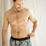 Bamboo Underwear - Teal Blooms-Peggy & Finn-stride