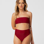 <b>Bahamas</b><br>Pomegranate Bandeau Top<br>-Cali Rae-stride