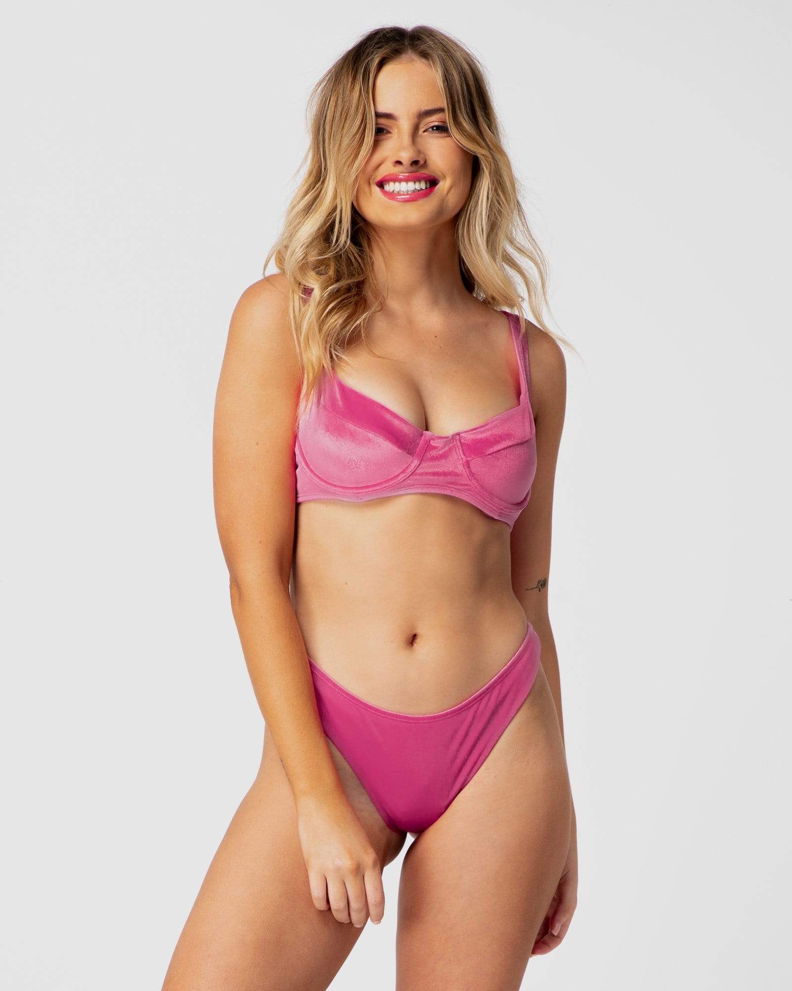 <b>Barbados</b><br>Pink Underwire Top<br>Fairy Floss Scented<br>Sustainable Australian Swimwear-Cali Rae-stride