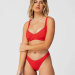 <b>Barbados</b><br>Red Underwire Top<br>Strawberry Scented<br>Sustainable Australian Swimwear-Cali Rae-stride