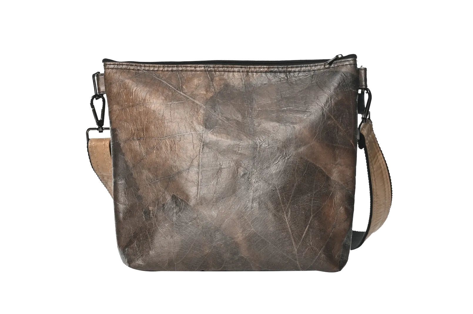 Beige & Brown Unisex Messenger Bag-Karuna Dawn-stride