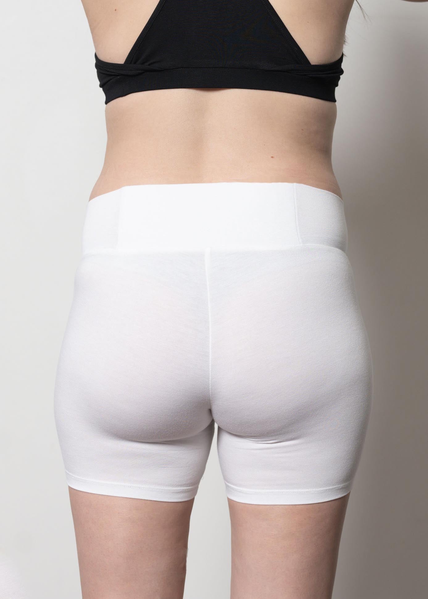 bike shorts - white-Úton Maternity-stride