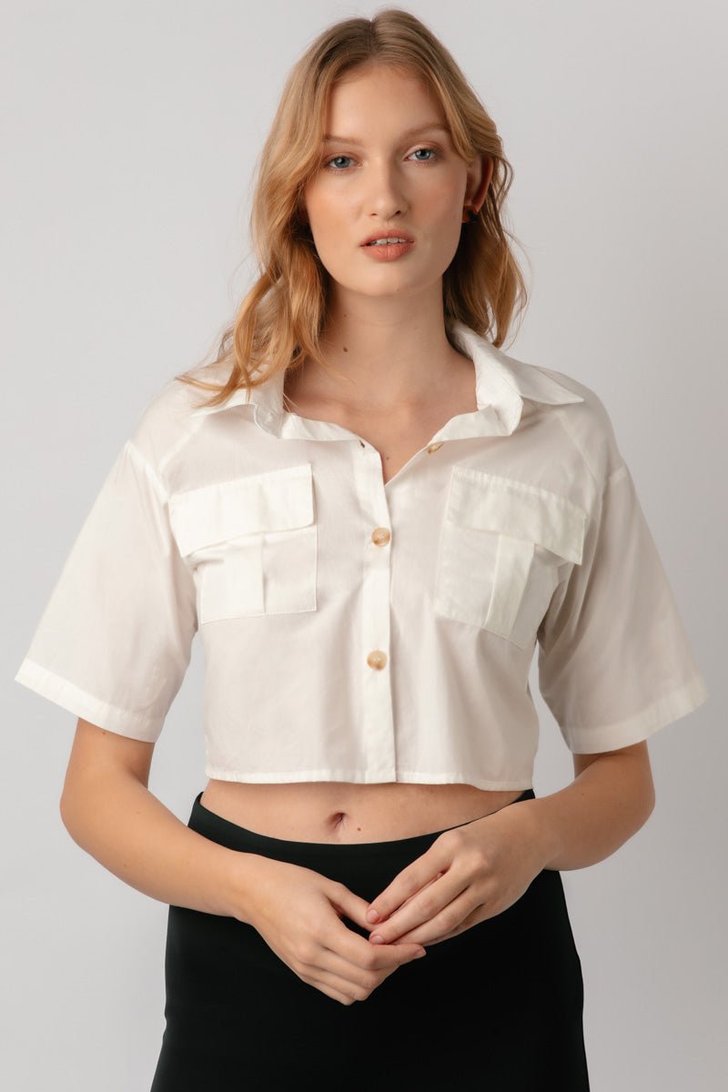 Birgetta Crop Shirt-ALKAM-stride