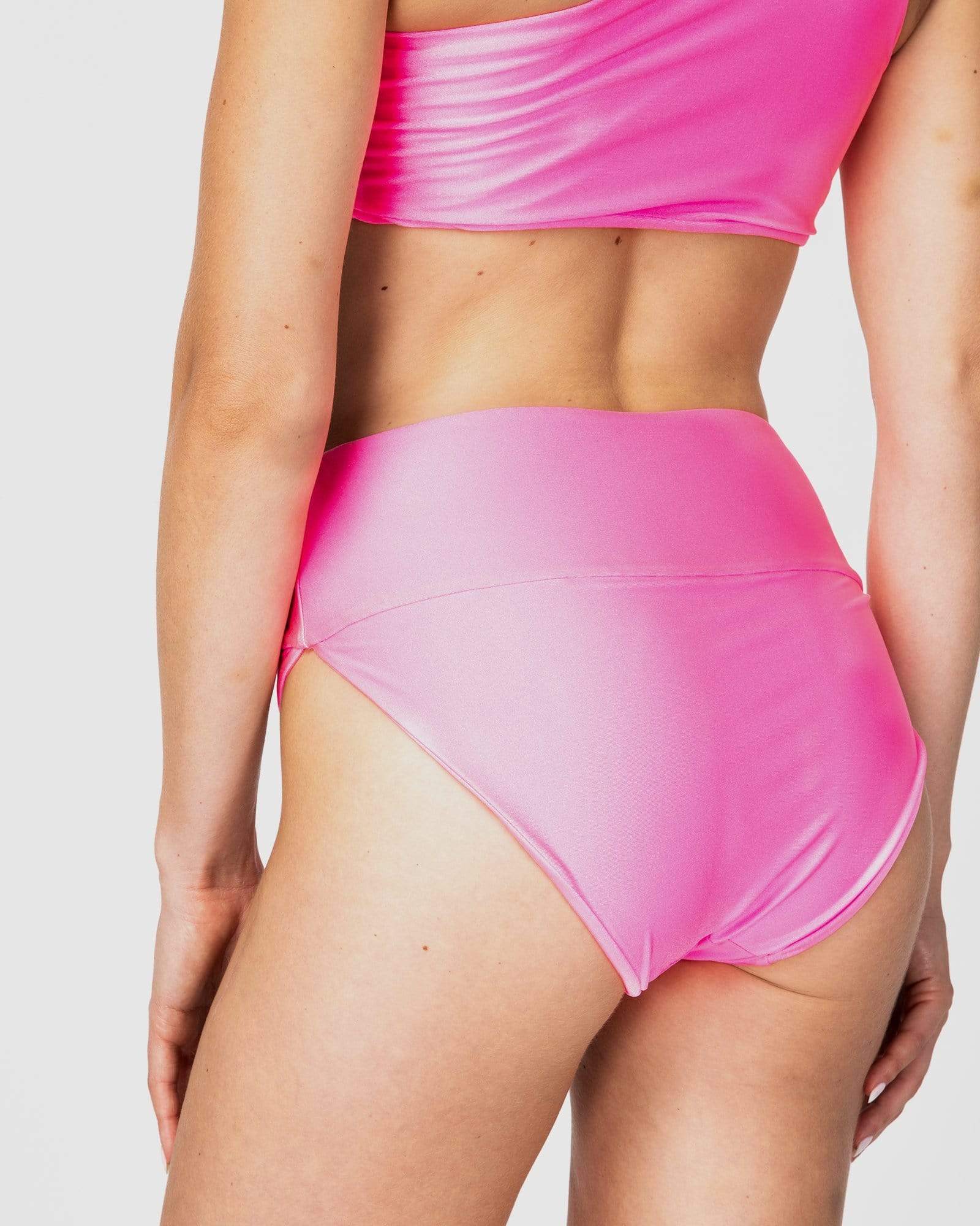 <b>Jamaica</b><br>Pink Grapefruit High Brief<br>Sustainable Australian Swimwear-Cali Rae-stride