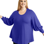 Black, Blue and Red Swing Tops | Plus Size Swing Tee-Chasing Springtime-stride
