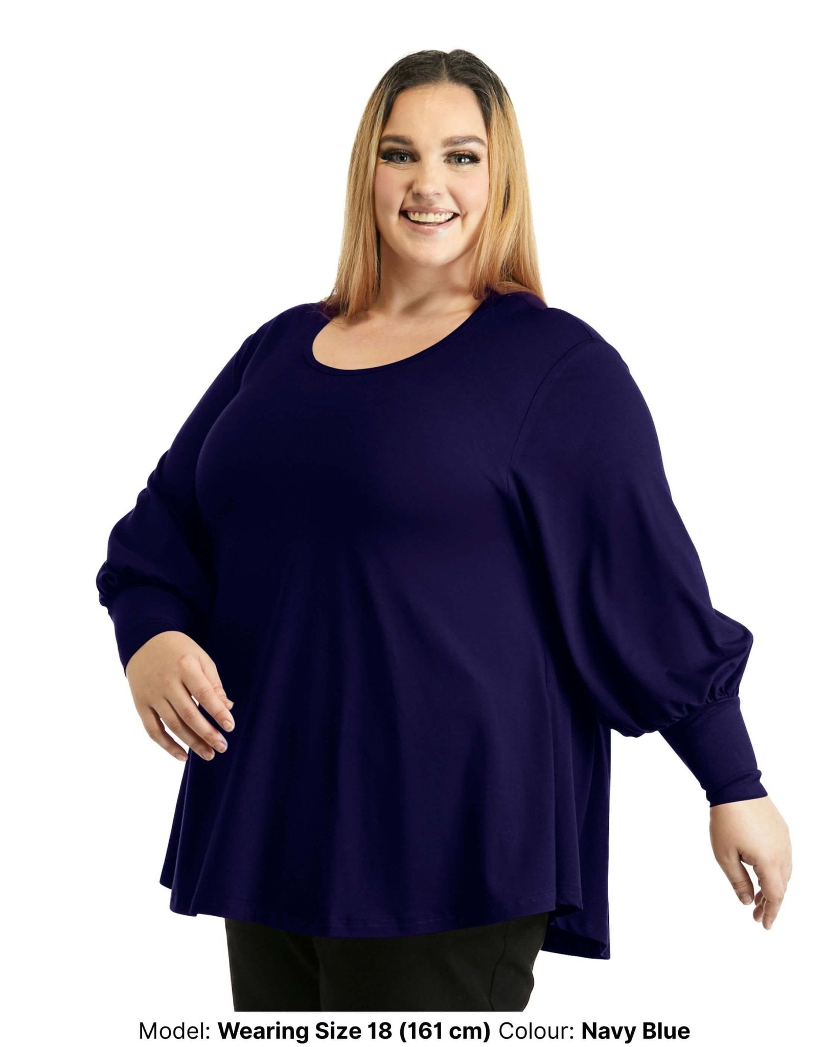 Black, Blue and Red Swing Tops | Plus Size Swing Tee-Chasing Springtime-stride