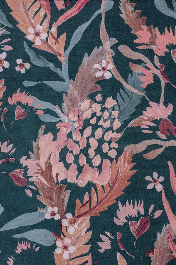 Bow Tie - Teal Blooms-Peggy & Finn-stride