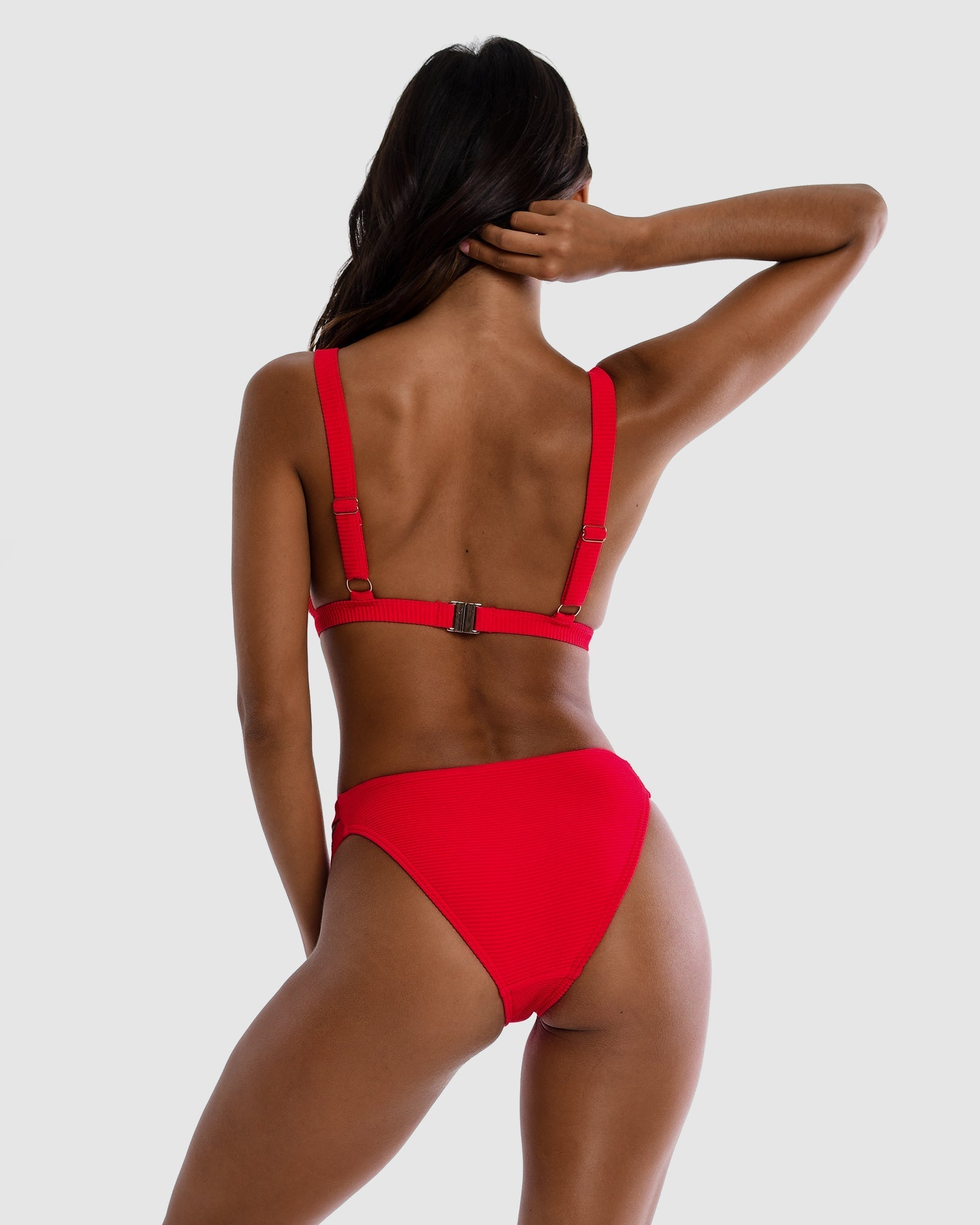 <b>Positano</b><br>Red Strawberry Triangle Bikini Top<br>-Cali Rae-stride