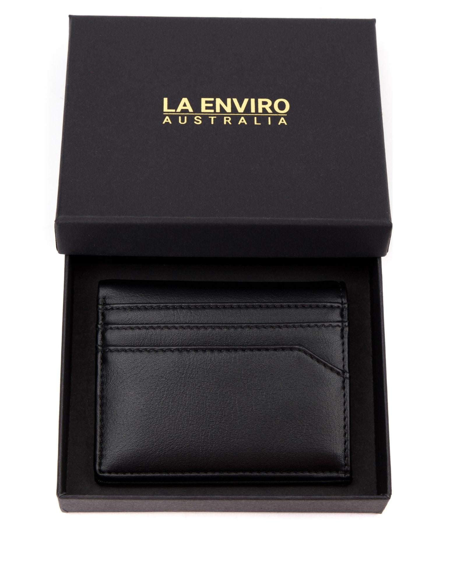 BROOME VEGAN MINIMALIST UNISEX WALLET I BLACK-La Enviro-stride