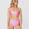 <b>Tulum</b><br>Pink Grapefruit Shouldered Top<br>Sustainable Australian Swimwear-Cali Rae-stride