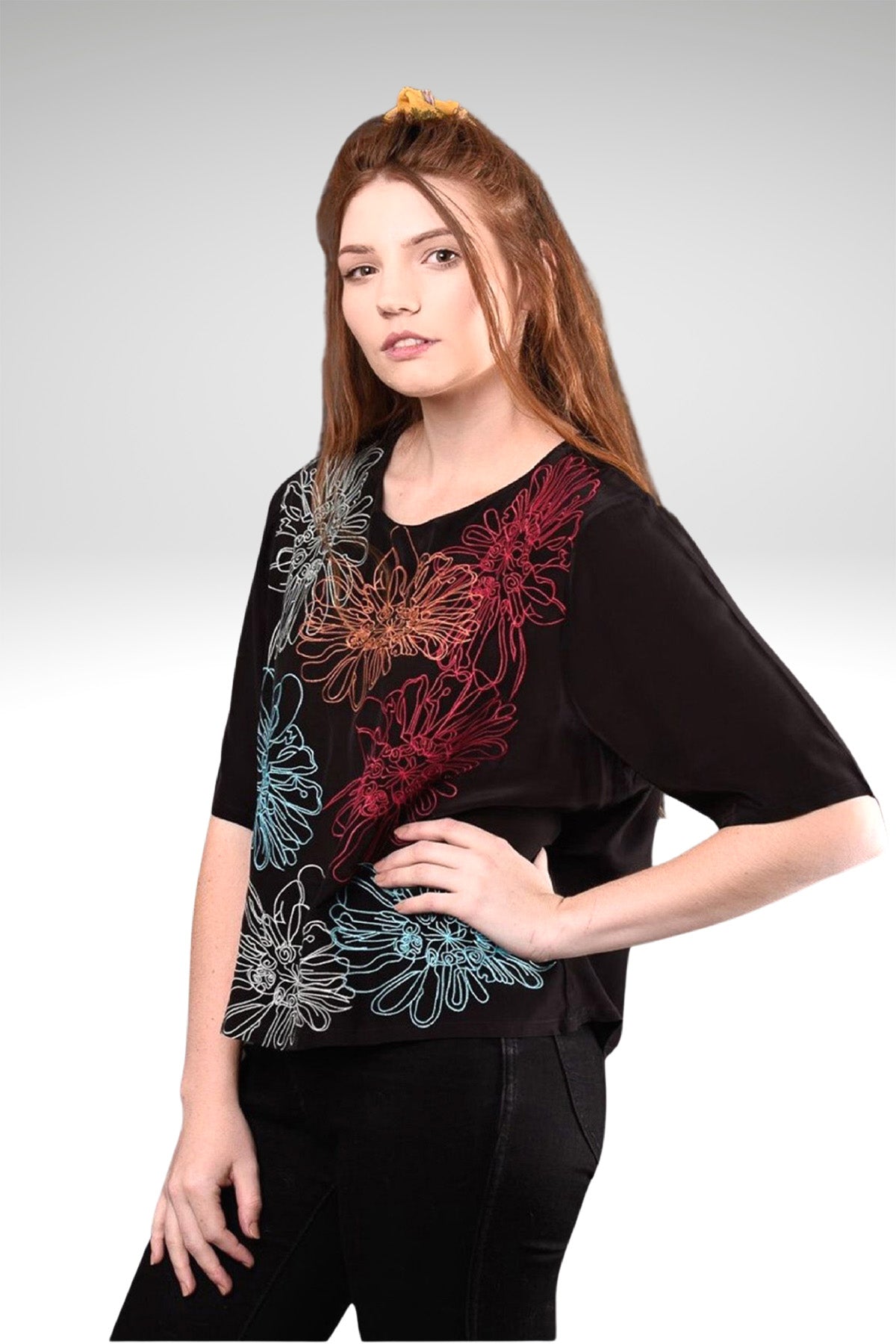 CARMEN FLORAL EMBROIDERED TOP-Zoha-stride