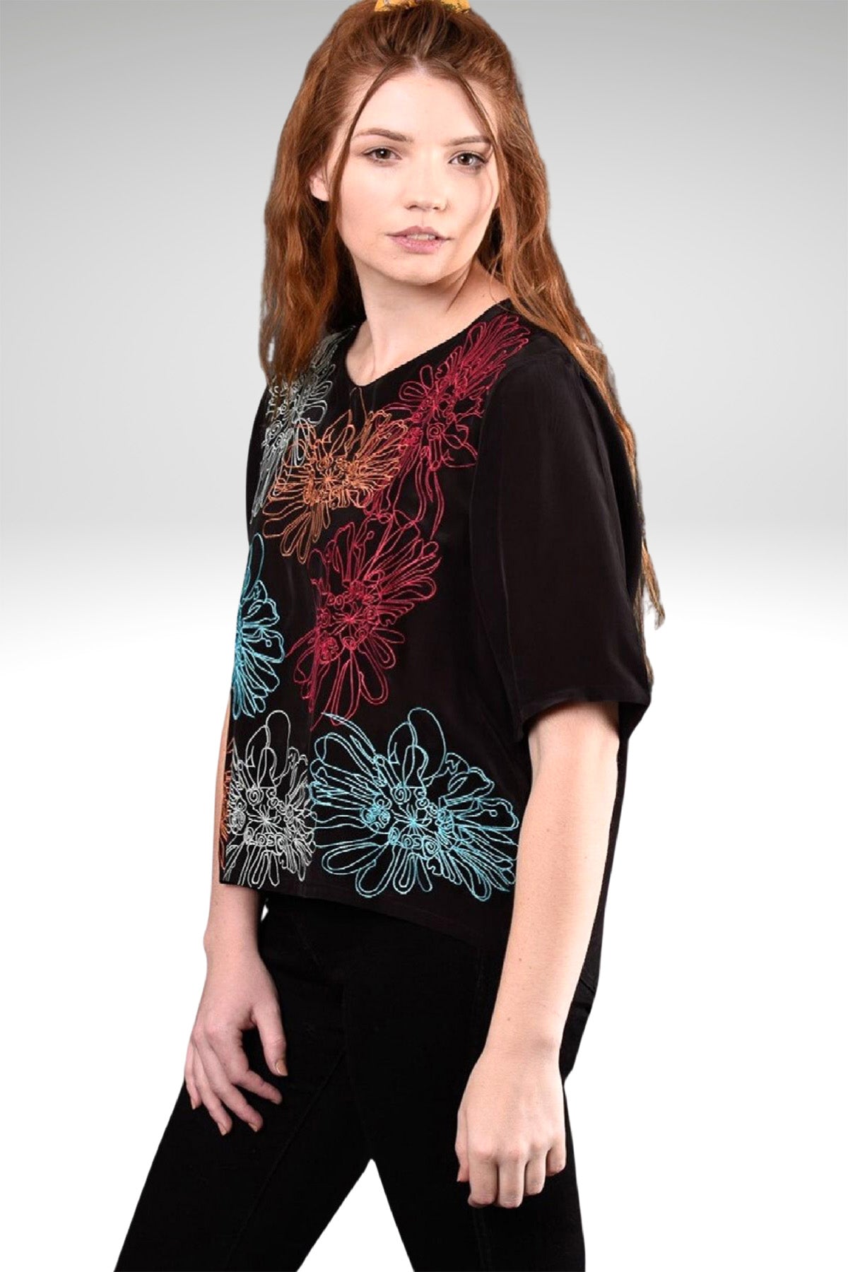 CARMEN FLORAL EMBROIDERED TOP-Zoha-stride