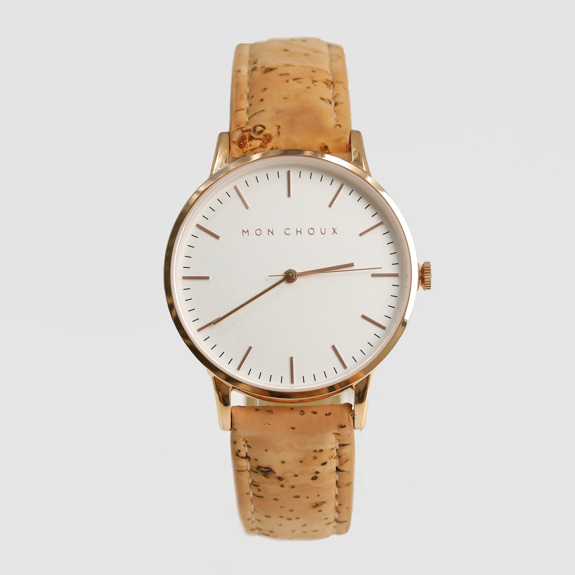 CLASSIC - WHITE/ROSE GOLD - NATURAL CORK LEATHER | VEGAN-Mon Choux-stride