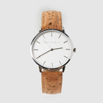 CLASSIC - WHITE/SILVER - NATURAL CORK LEATHER | VEGAN-Mon Choux-stride